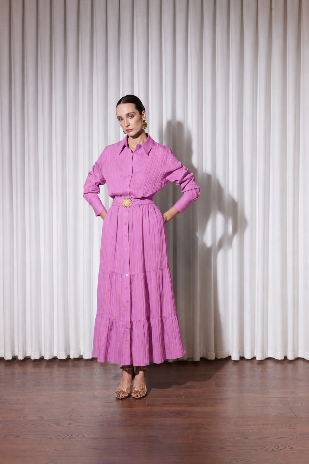SUMMER LİNE DRESS PEMBE