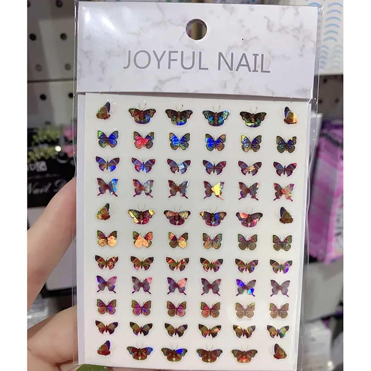 Adanil 4 Farklı Kelebek Sticker J0-1958 - ADANİL-STICKER-J0-1958