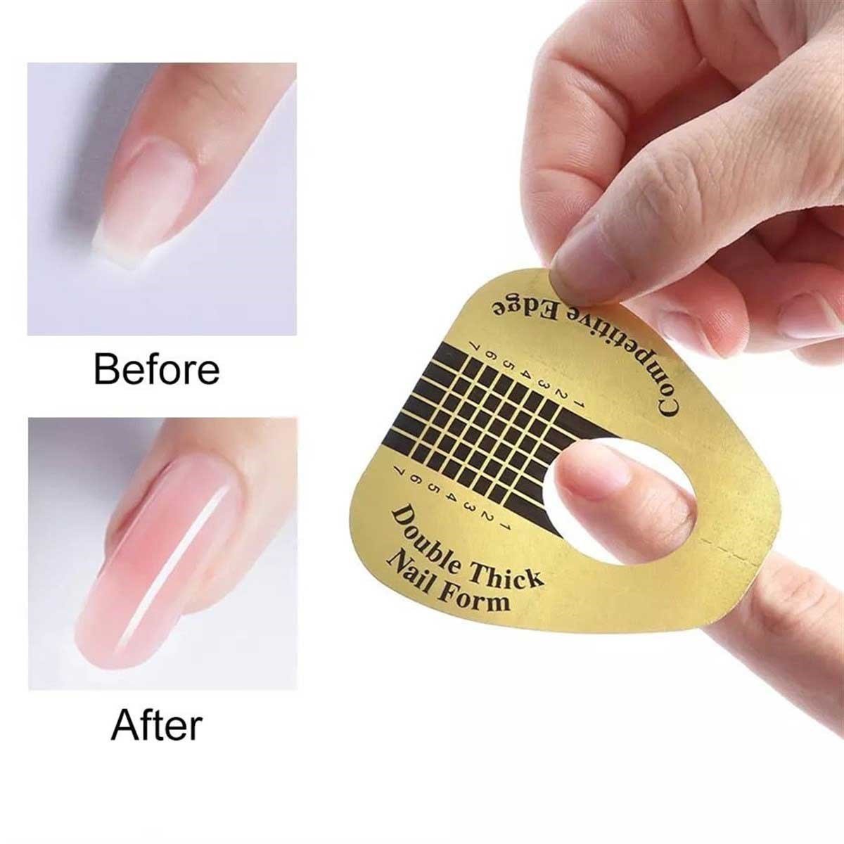 Adanil 500'lü Gold Protez Tırnak Şablon Form - ADANİL-GOLD-ŞABLON-FORM-500