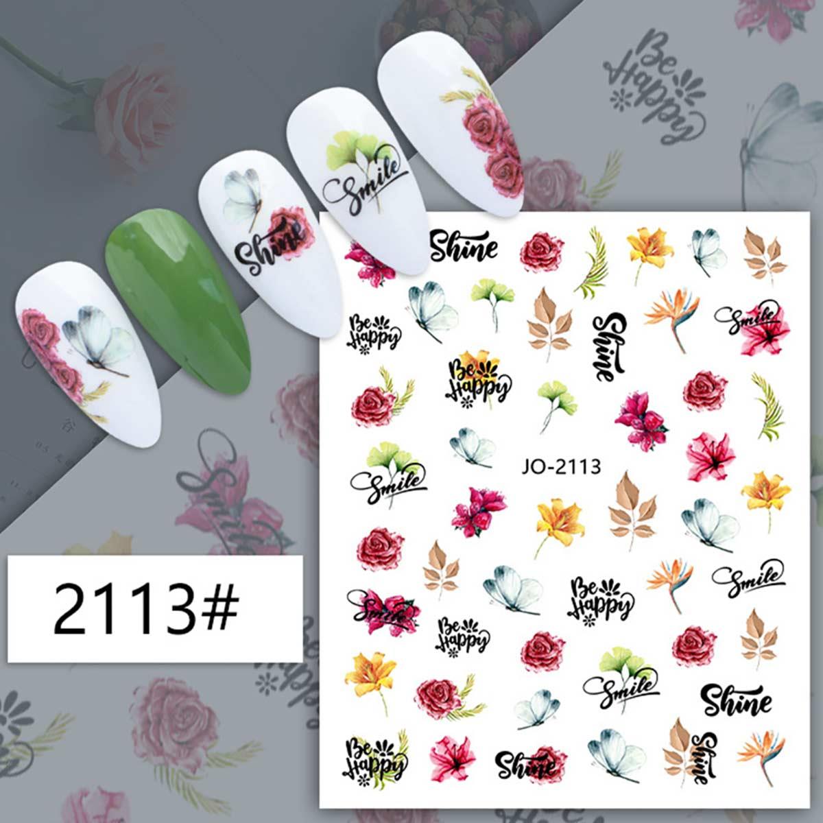 Adanil Çiçek Kelebek Sticker J0-2113 - ADANİL-STICKER-J0-2113