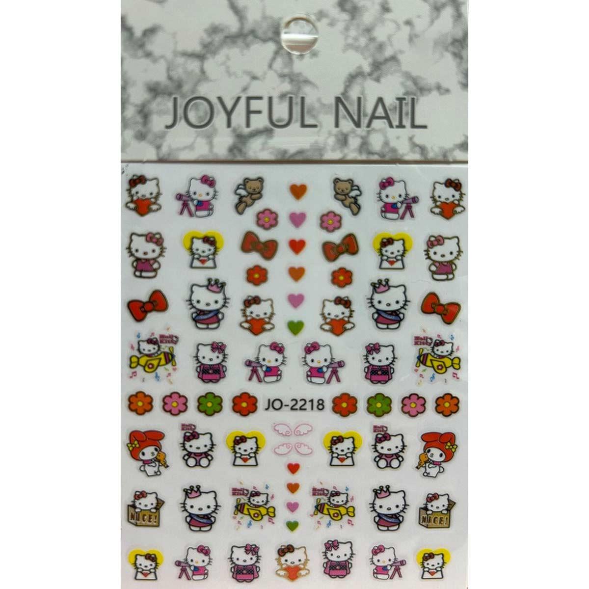 Adanil Çiçek Toka Kalp Hello Kitty Sticker J0-2218 - ADANİL-STICKER-J0-2218