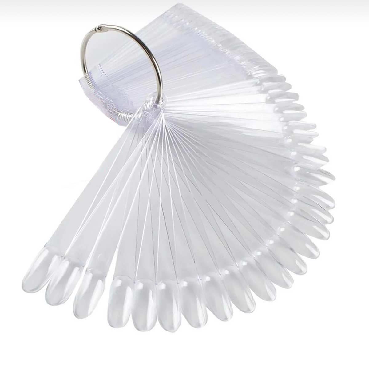 Adanil Kalıcı Oje Halka Oval Tırnak Kartela 50'li Şeffaf - ADANİL-OVAL-TIRNAK-KARTELA-50-ŞEFFAF