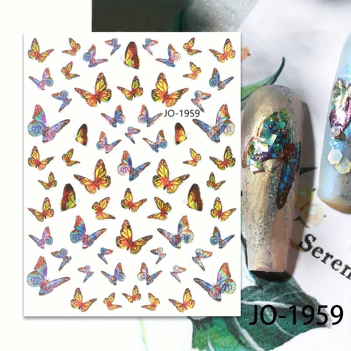 Adanil Küçüklü Büyüklü Kelebek Sticker J0-1959 - ADANİL-STICKER-J0-1959