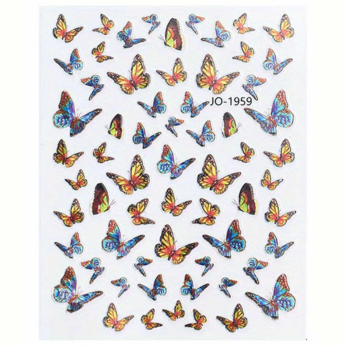 Adanil Küçüklü Büyüklü Kelebek Sticker J0-1959 - ADANİL-STICKER-J0-1959