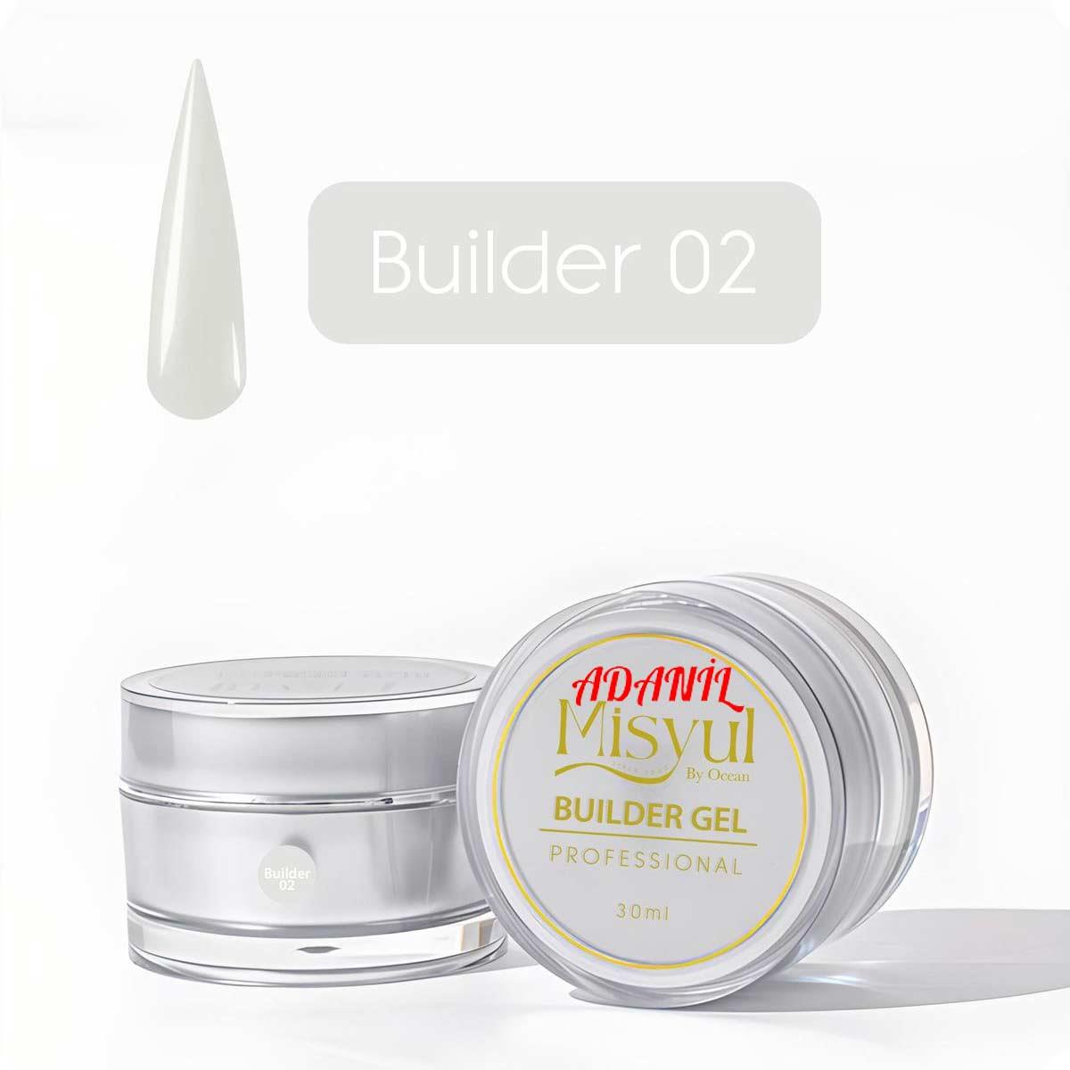 Adanil Misyul 30 ml Profesyonel Builder Gel 02 - ADANİL-MİSYUL-BUILDER-GEL-02-30-ML