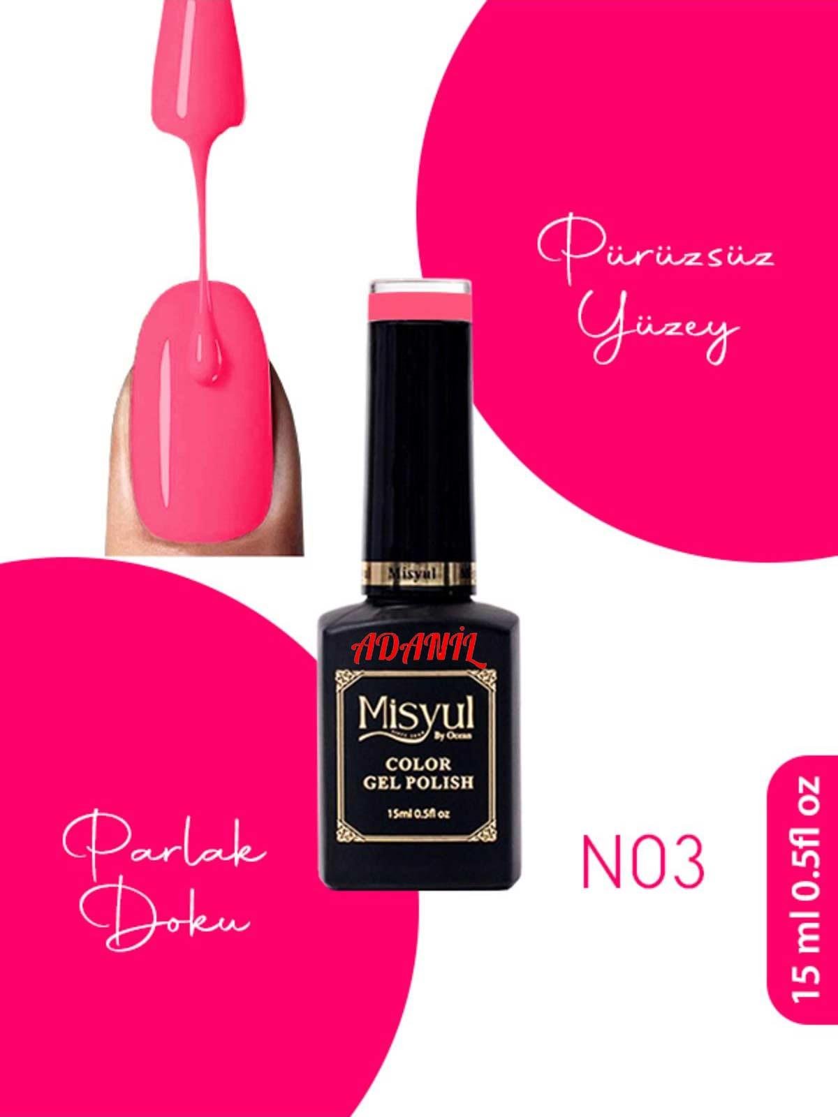 Adanil Misyul Neon Kalıcı Oje N03 - ADANİL-MİSYUL-NEON-03