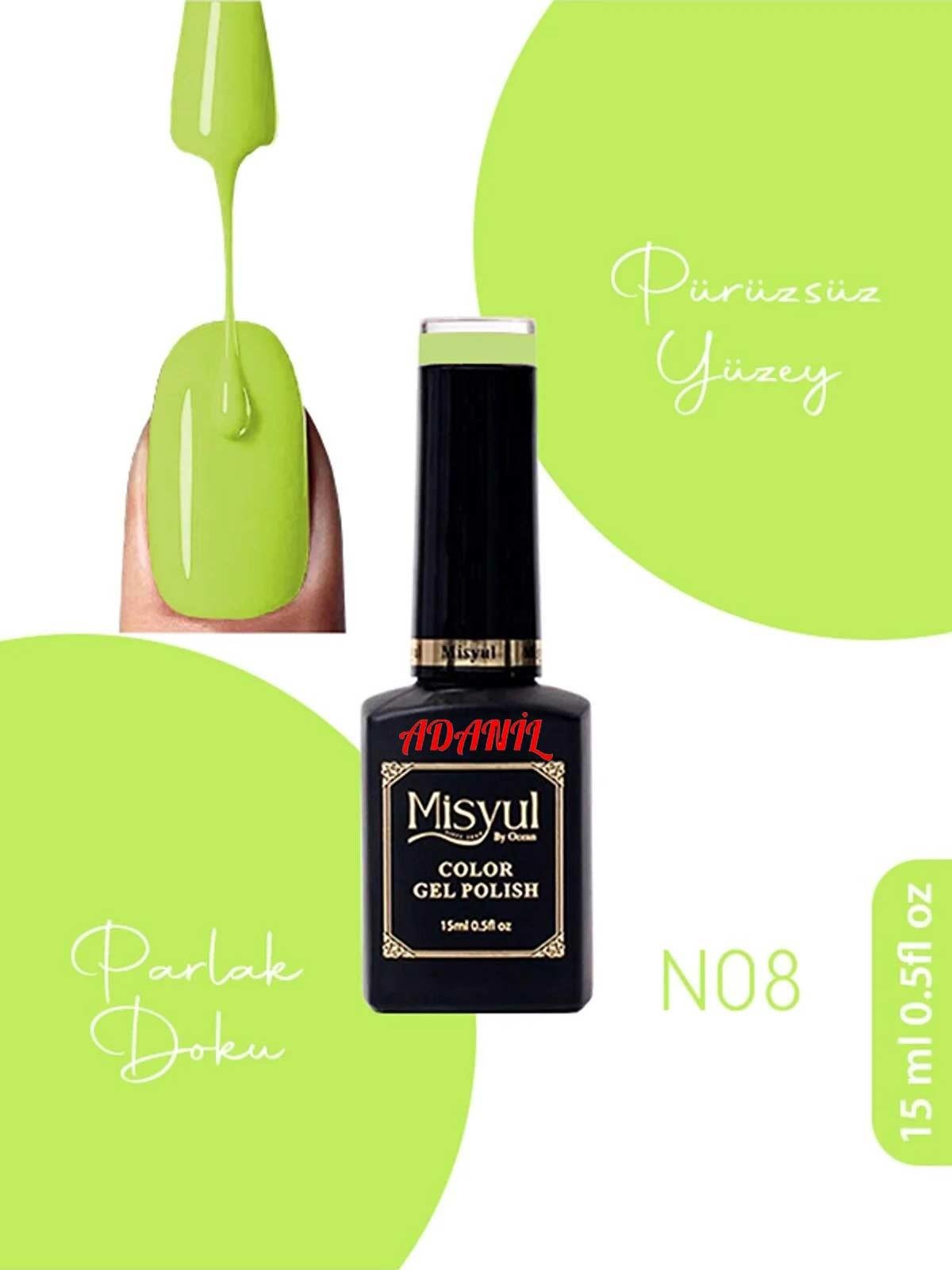 Adanil Misyul Neon Kalıcı Oje N08 - ADANİL-MİSYUL-NEON-08