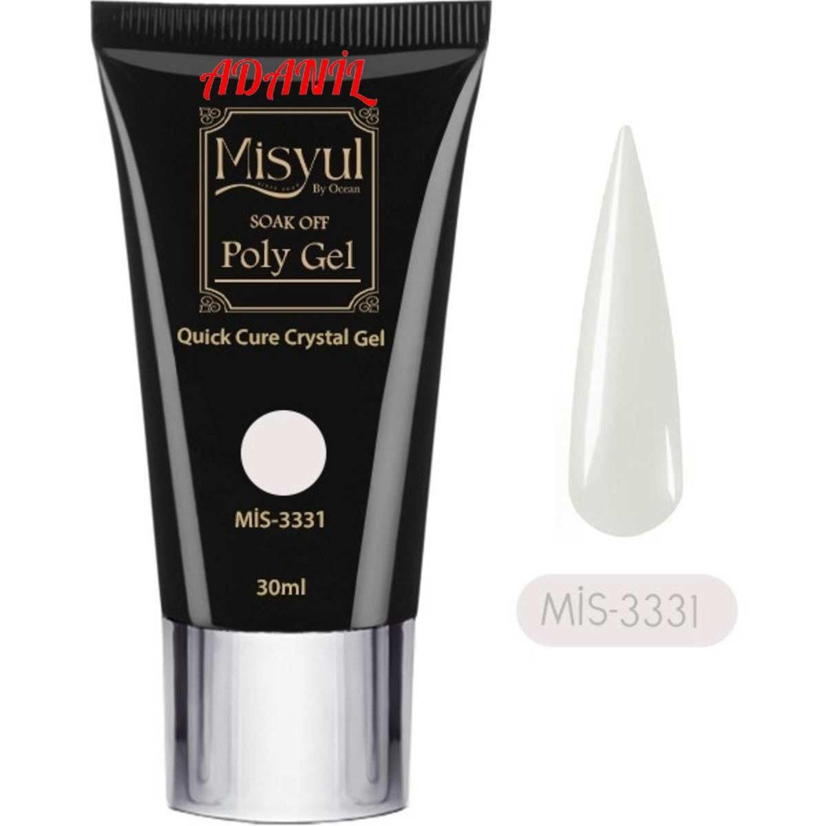 Adanil Misyul Profesyonel 30 ml Poly Gel 3331 Akrilik Jel - ADANİL-MİSYUL-POLY-GEL-3331