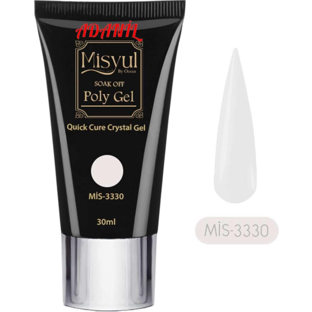 Adanil Misyul Profesyonel 30 ml Poly Gel 3330 Akrilik Jel - ADANİL-MİSYUL-POLY-GEL-3330