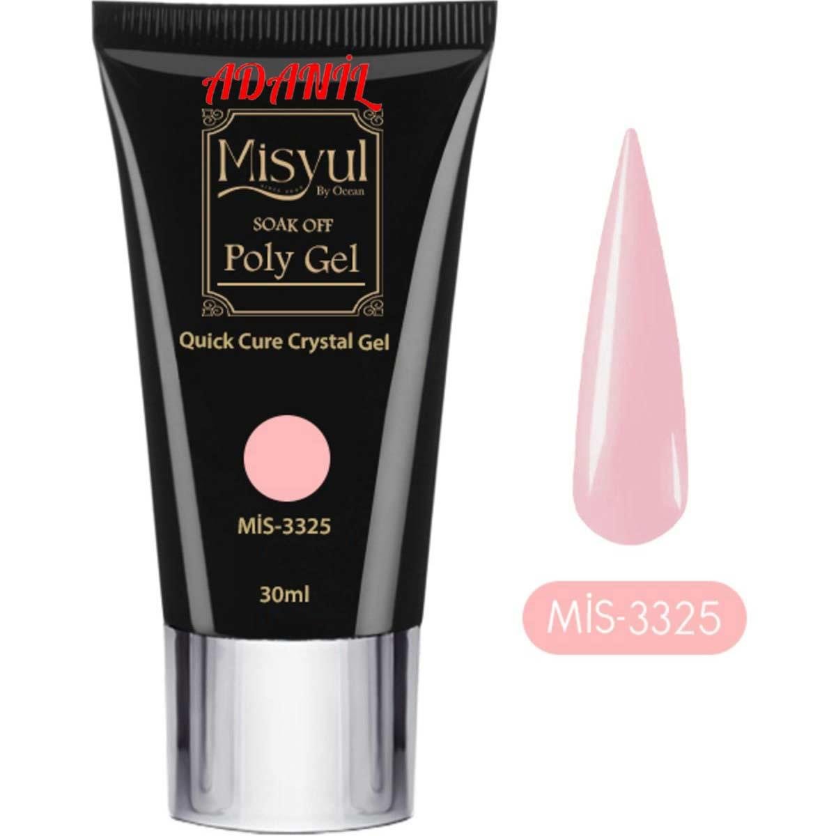 Adanil Misyul Profesyonel 30 ml Poly Gel 3325 Akrilik Jel - ADANİL-MİSYUL-POLY-GEL-3325