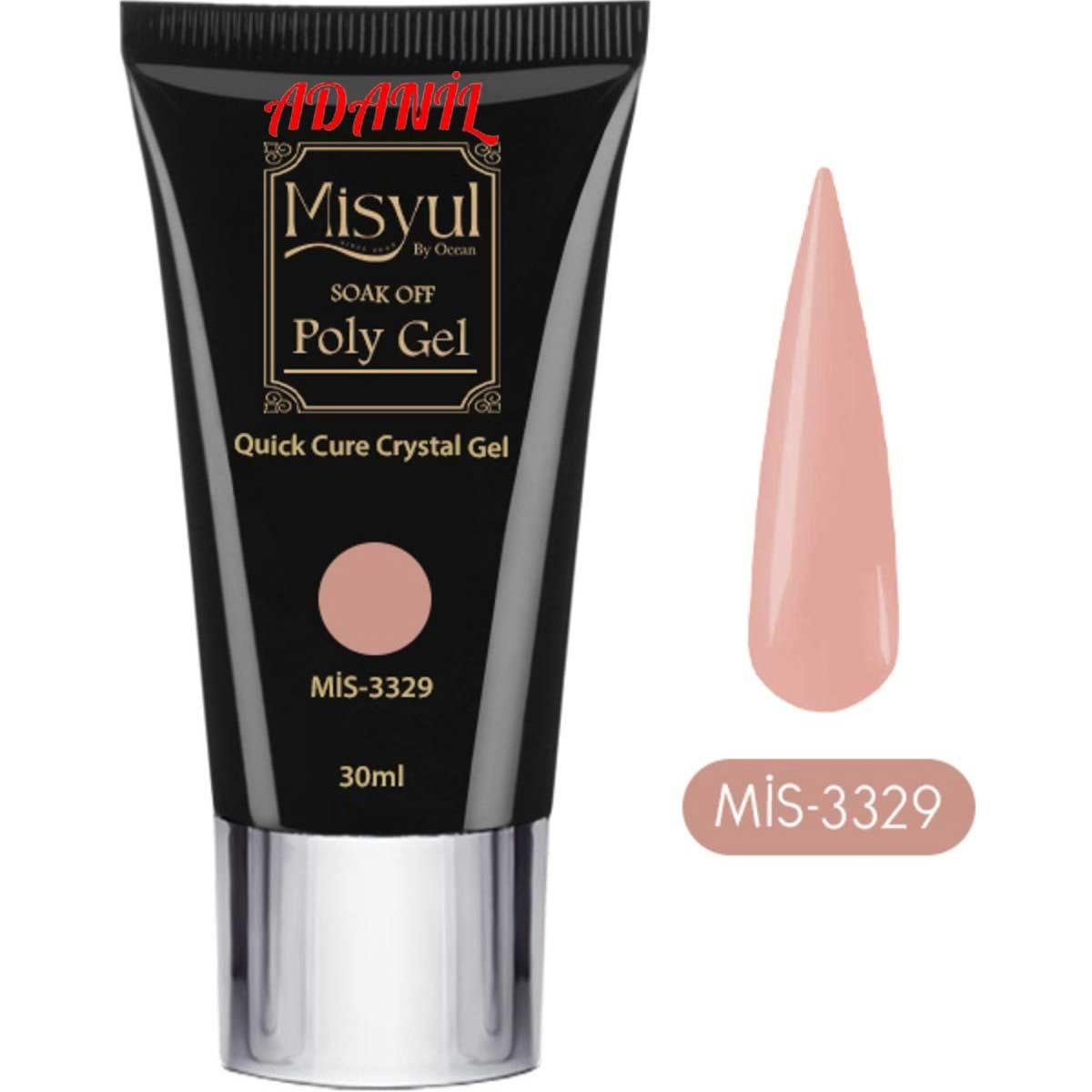Adanil Misyul Profesyonel 30 ml Poly Gel 3329 Akrilik Jel - ADANİL-MİSYUL-POLY-GEL-3329