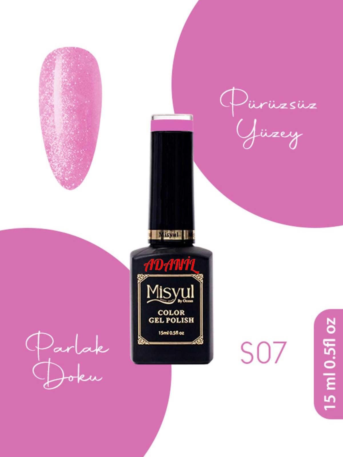 Adanil Misyul Simli Kalıcı Oje S07 - ADANİL-MİSYUL-SİMLİ-07