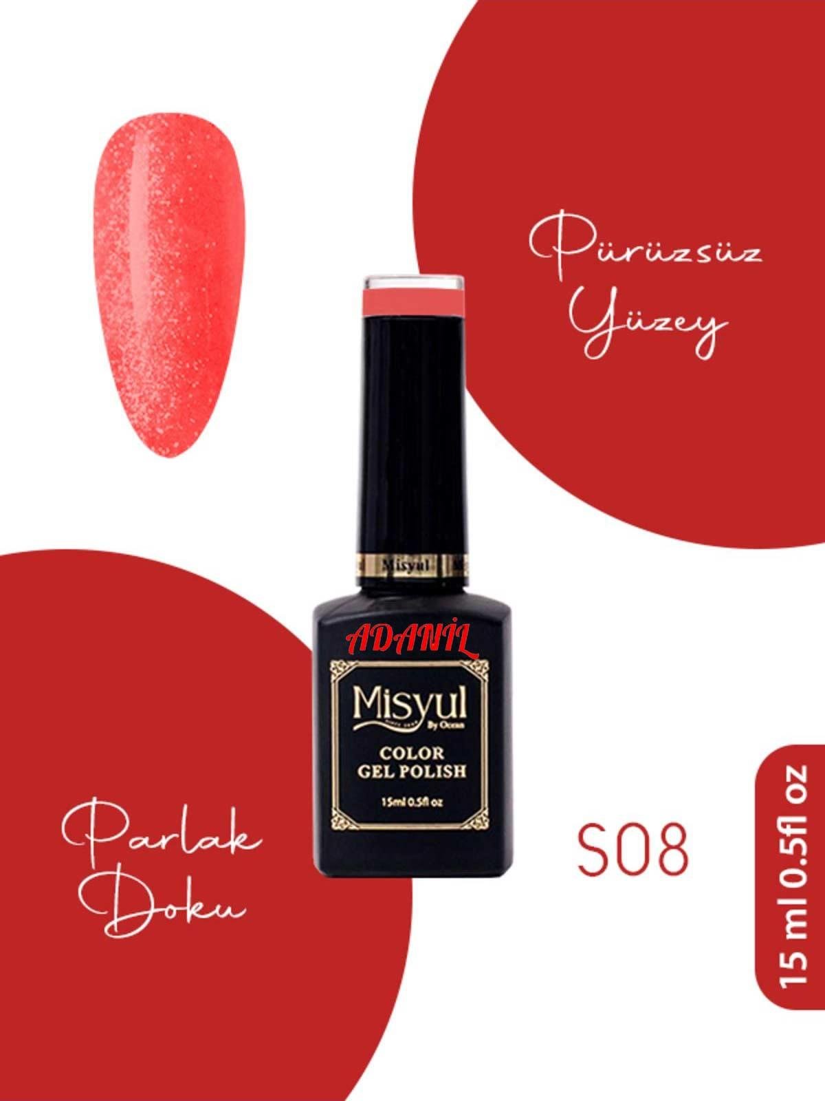 Adanil Misyul Simli Kalıcı Oje S08 - ADANİL-MİSYUL-SİMLİ-08