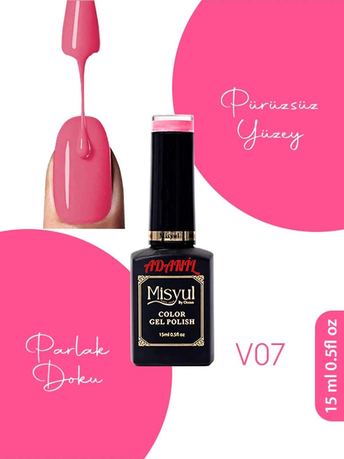 Adanil Misyul Vitröz Cam Saydam Kalıcı Oje V07 - ADANİL-MİSYUL-VITREOUS-07