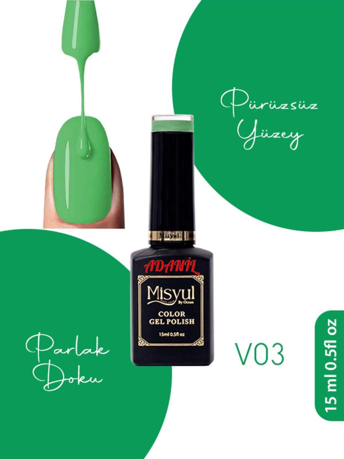 Adanil Misyul Vitröz Cam Saydam Kalıcı Oje V03 - ADANİL-MİSYUL-VITREOUS-03