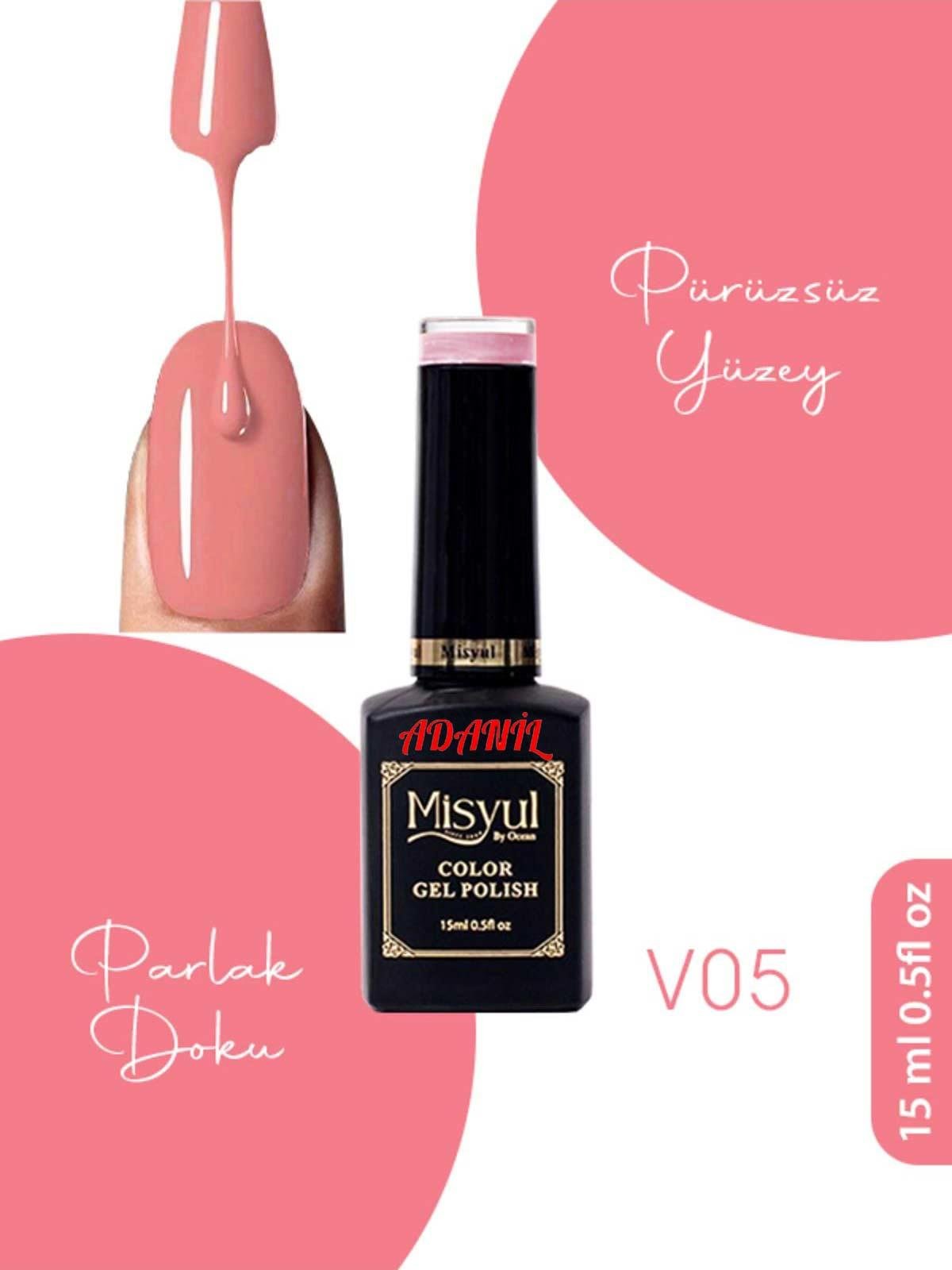 Adanil Misyul Vitröz Cam Saydam Kalıcı Oje V05 - ADANİL-MİSYUL-VITREOUS-05
