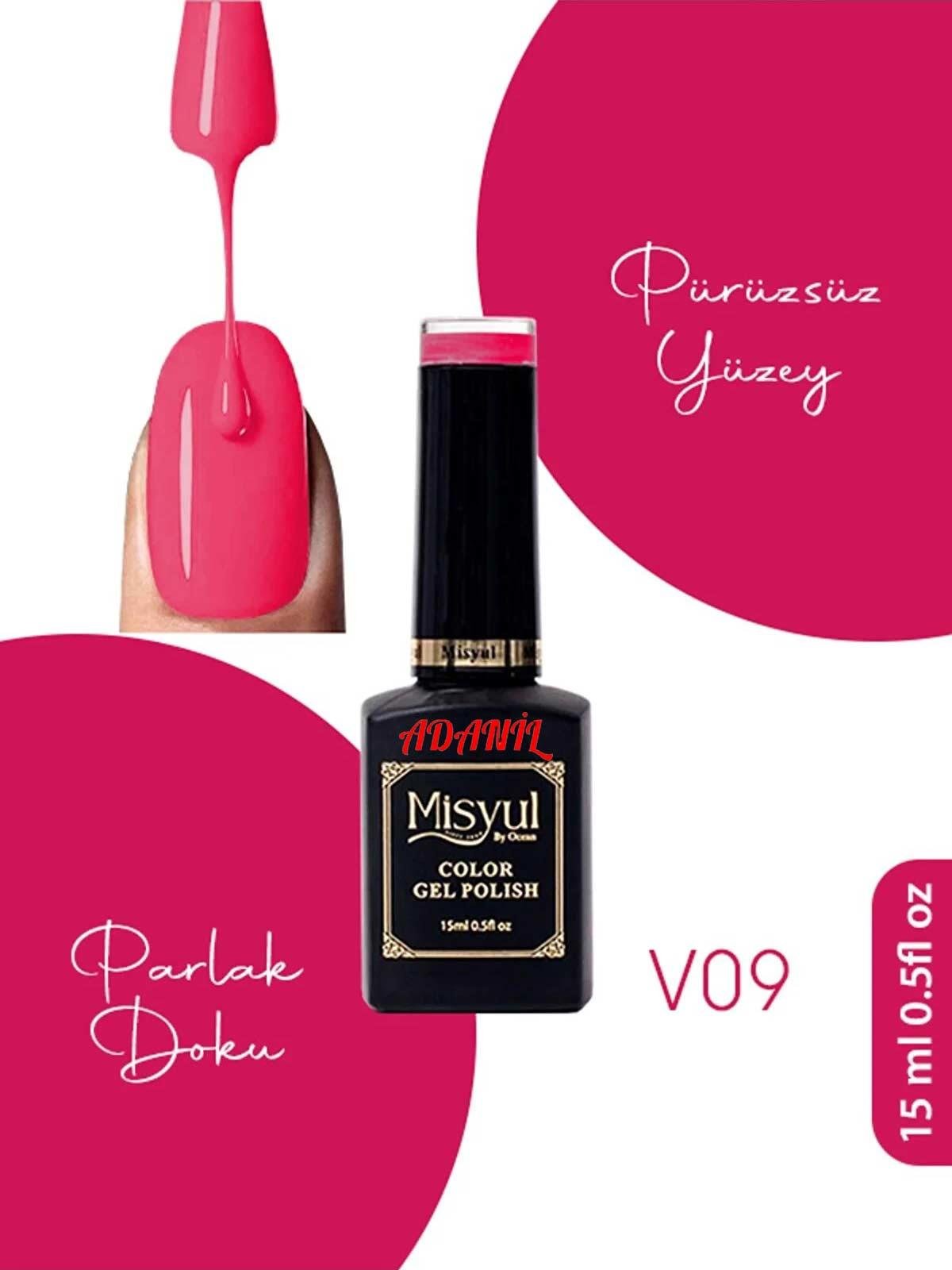 Adanil Misyul Vitröz Cam Saydam Kalıcı Oje V09 - ADANİL-MİSYUL-VITREOUS-09