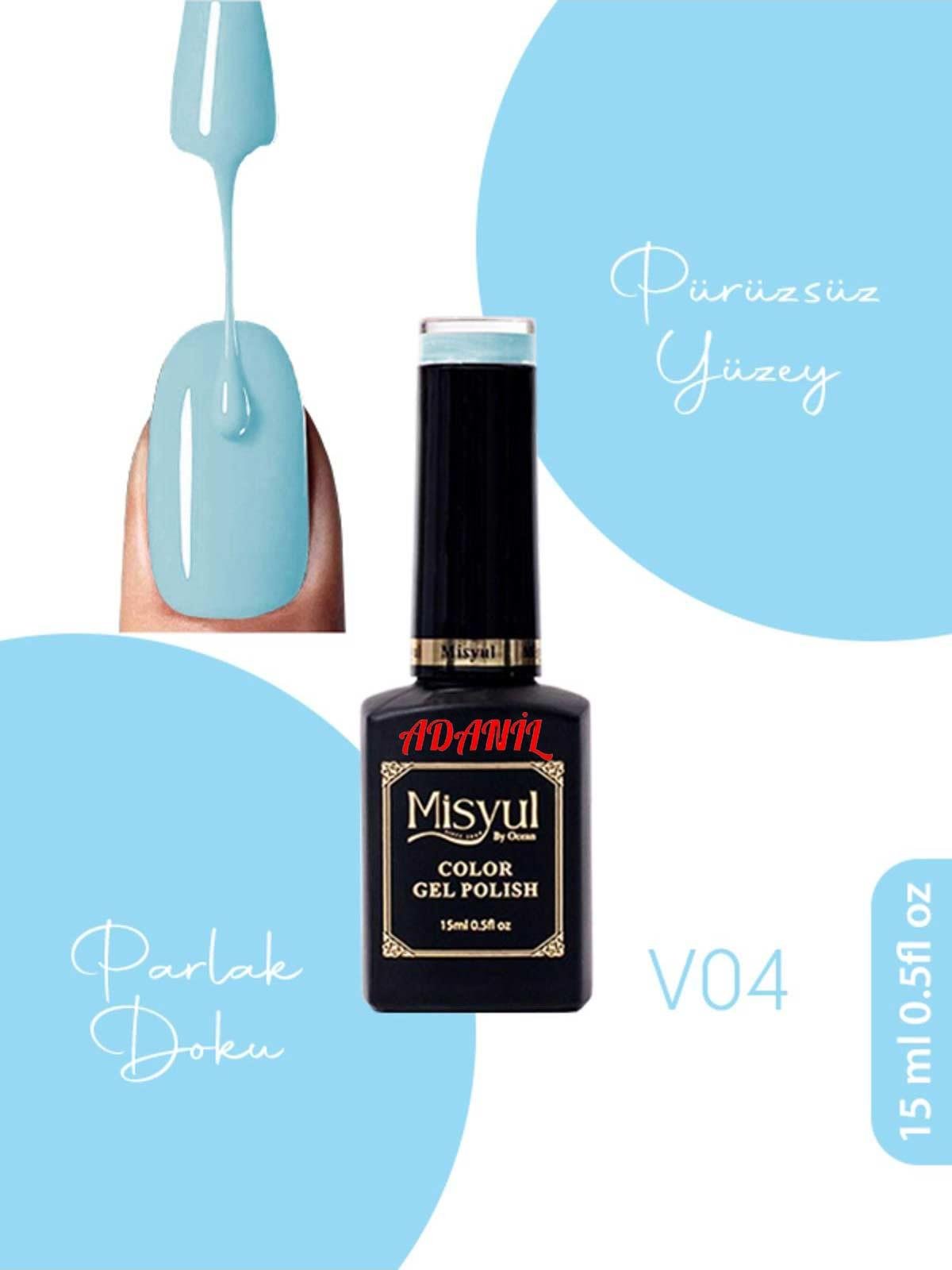 Adanil Misyul Vitröz Cam Saydam Kalıcı Oje V04 - ADANİL-MİSYUL-VITREOUS-04