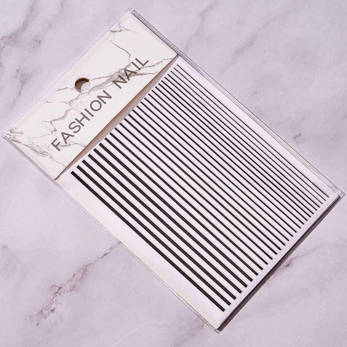 Adanil Nail Art Kendinden Yapışkanlı Şerit Sticker Siyah - ADANİL-ŞERİT-STİCKER-SİYAH