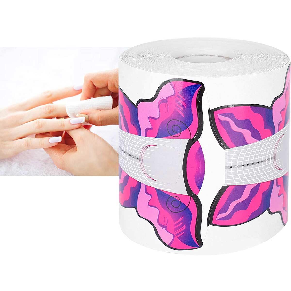 Adanil Pembe Kelebek Protez Tırnak Şablon 500'lü Referans Çizgili Tırnak Şablonu - PEMBE-KELEBEK-PROTEZ-TIRNAK-ŞABLON-500