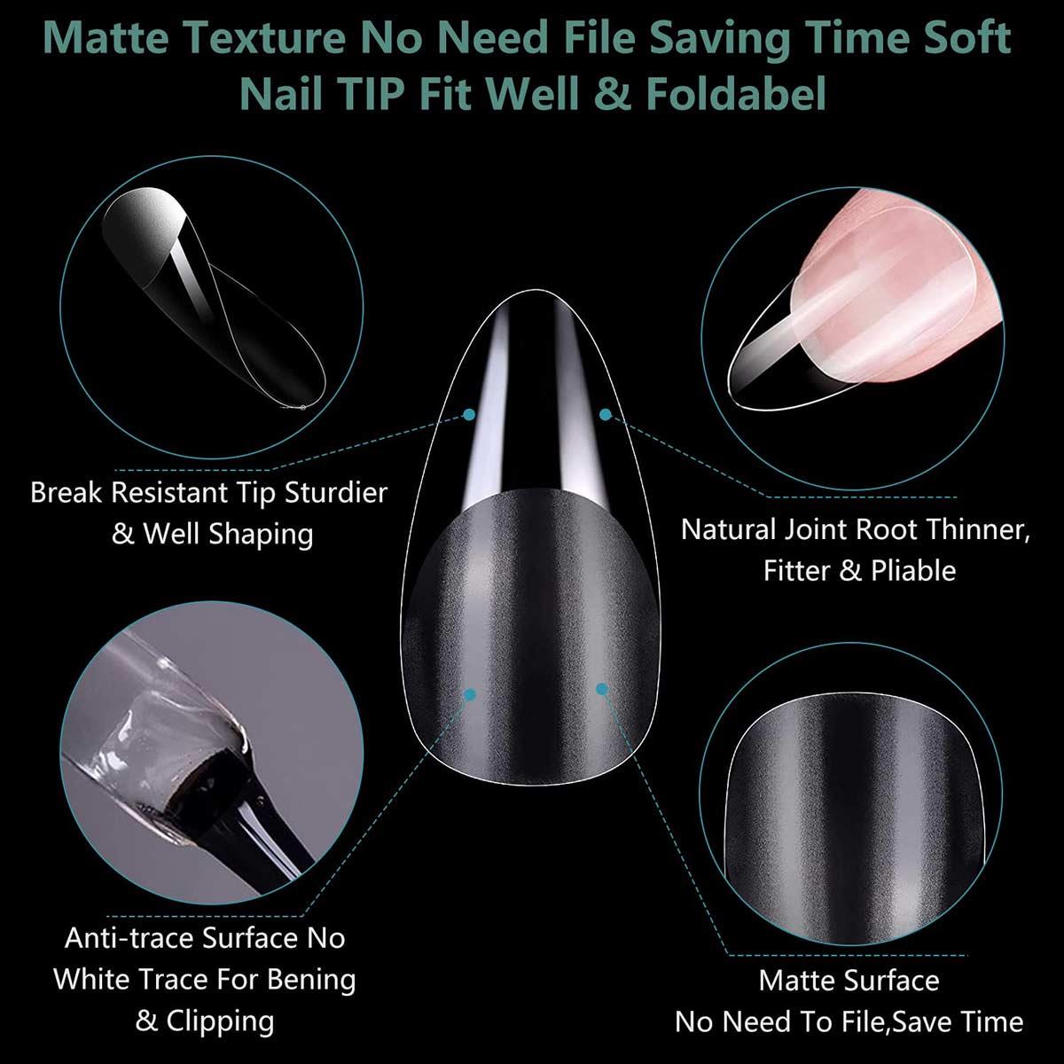 Adanil Yeni Nesil Medium Almond Jel Tips Kolay Kullanım Hızlı İşlem 550 Adet - ADANİL-YENİ-MEDIUM-ALMOND-JEL-TIPS