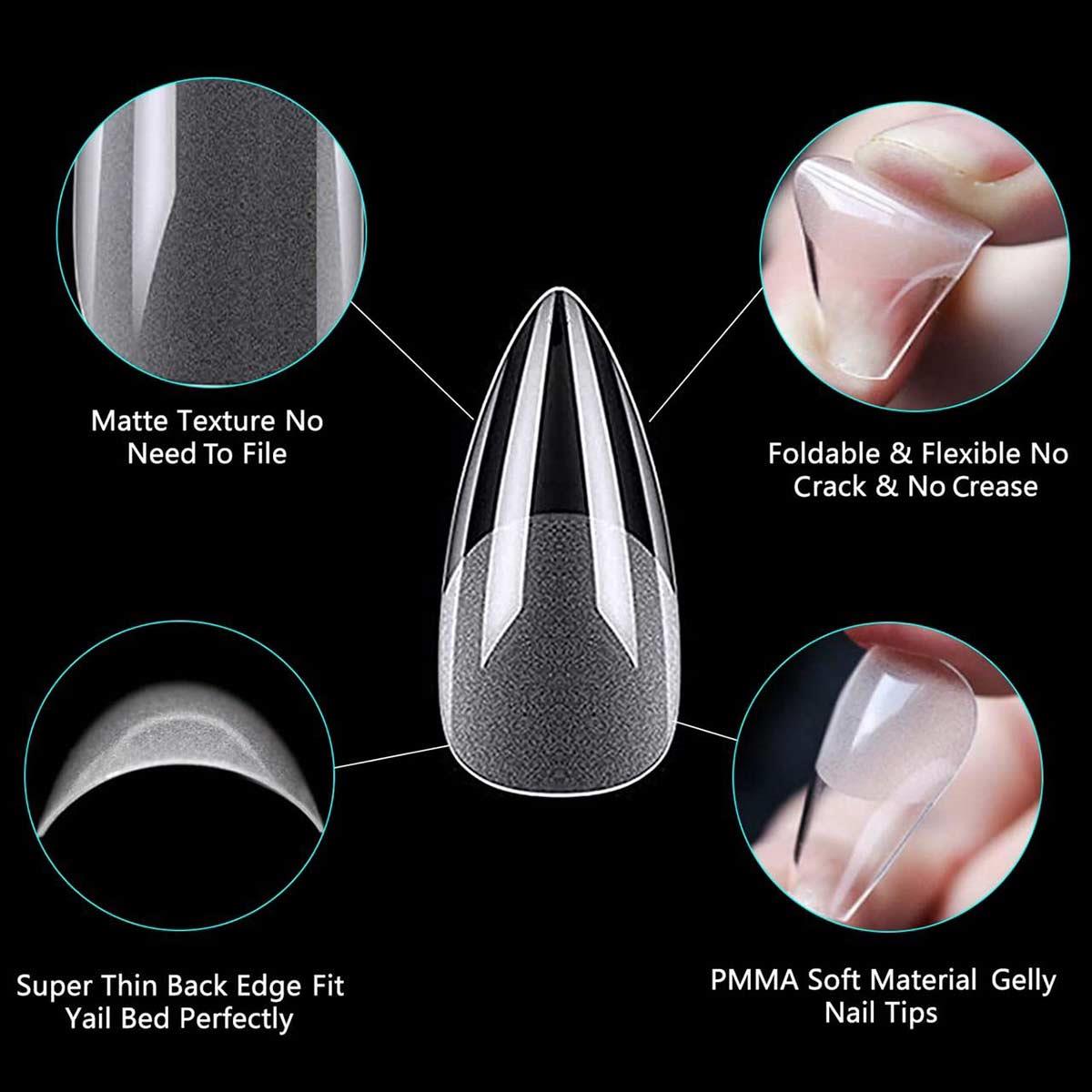 Adanil Yeni Nesil Medium Almond Jel Tips Kolay Kullanım Hızlı İşlem 550 Adet - ADANİL-YENİ-MEDIUM-ALMOND-JEL-TIPS