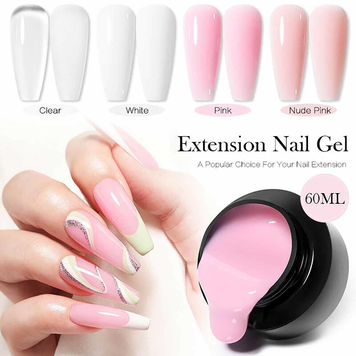 Born Pretty Nail Extension Gel Pembe 60 ml - BORN-PRETTY-60-ML-PEMBE-JEL
