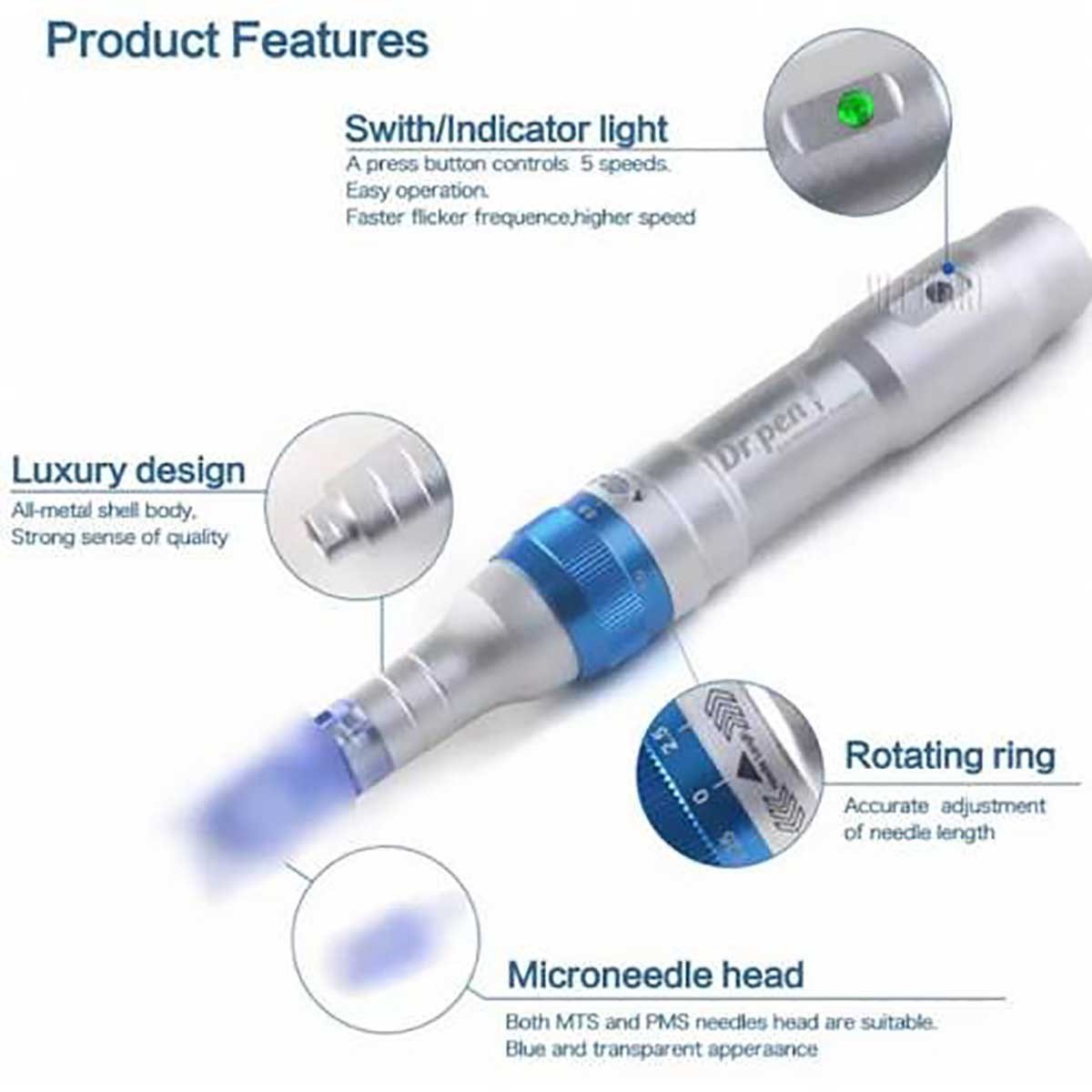 ELLEA DR. PEN A6 KALICI MAKYAJ VE DERMAPEN CİHAZI