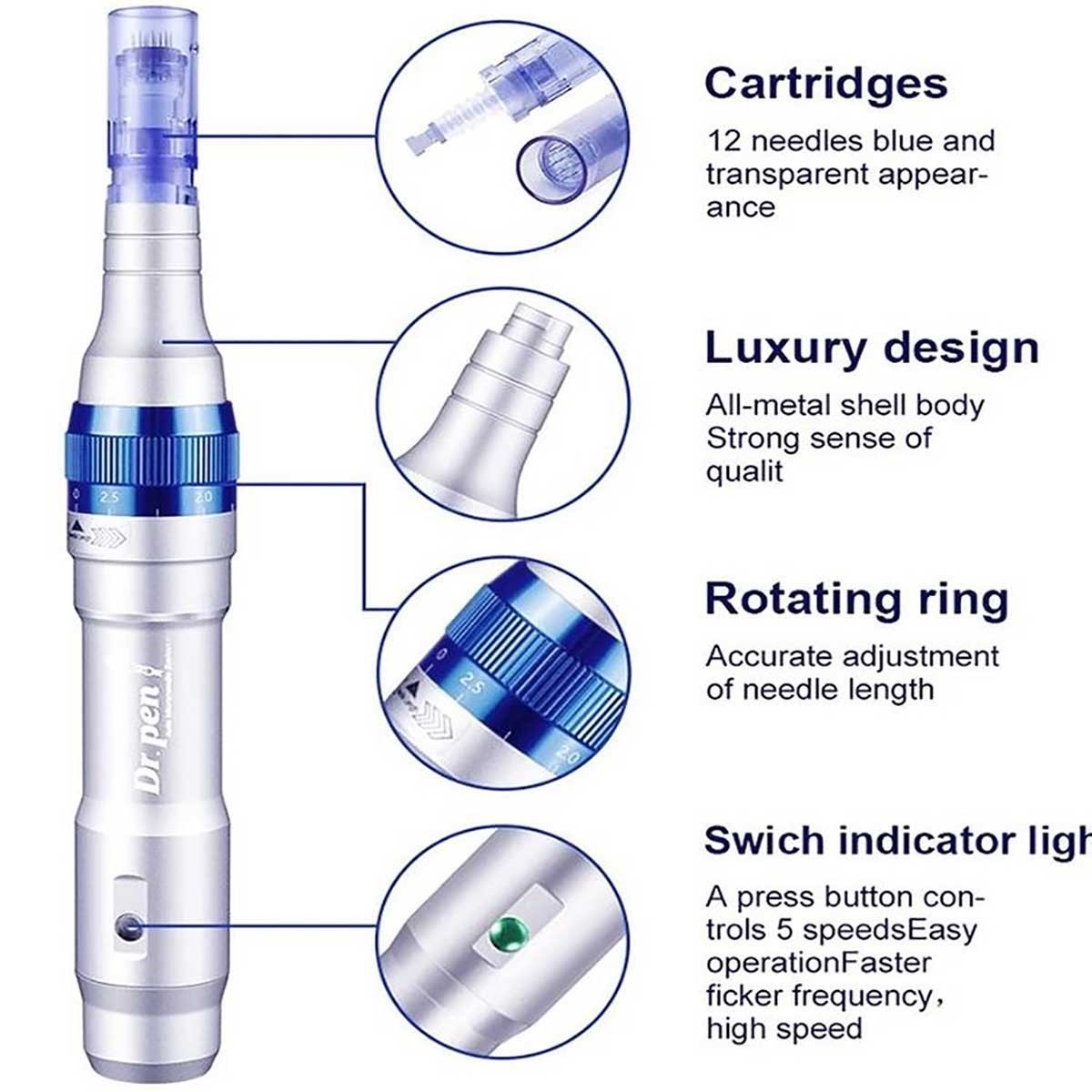 ELLEA DR. PEN A6 KALICI MAKYAJ VE DERMAPEN CİHAZI