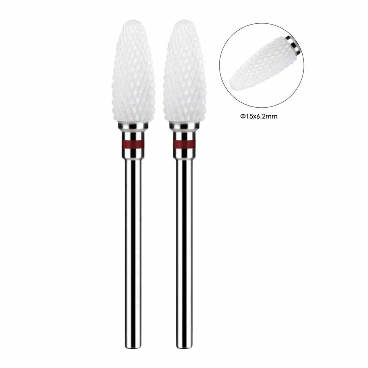 ELLEA NAİL 2'Lİ SERAMİK KIRMIZI FREZE UÇ SETİ