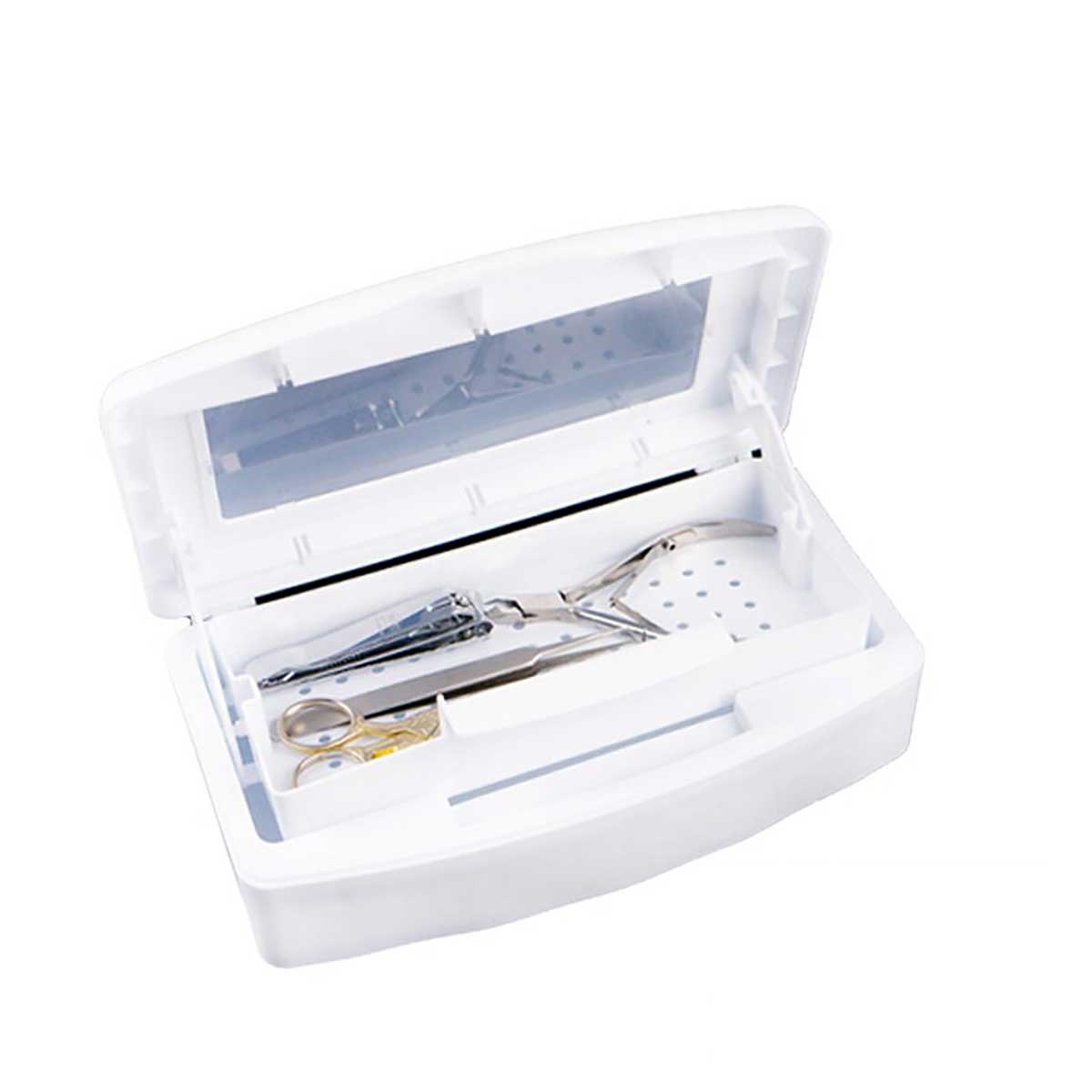 ELLEA NAIL ÇİFT BÖLMELİ MANİKÜR PEDİKÜR ALETLERİ STERİLİZASYON KUTUSU