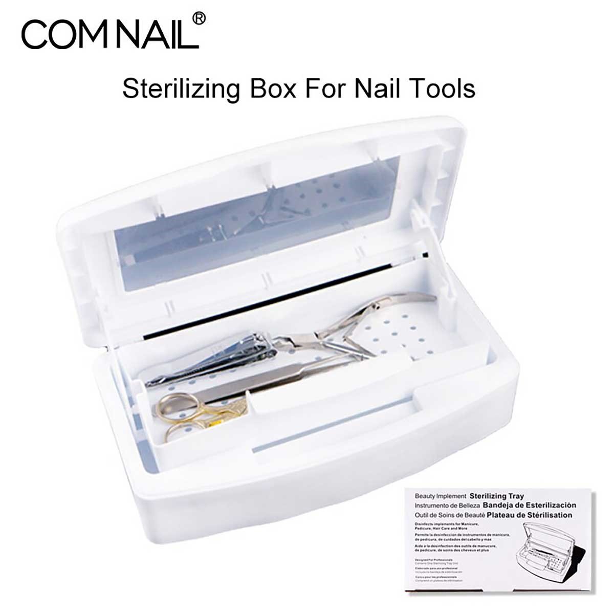 ELLEA NAIL ÇİFT BÖLMELİ MANİKÜR PEDİKÜR ALETLERİ STERİLİZASYON KUTUSU