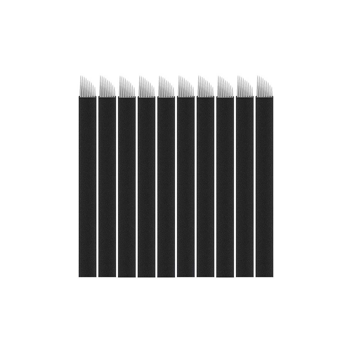 ELLEA NAIL Kalıcı Makyaj 9 Pin Microblading İğnesi 9F 10'lu Paket İğne