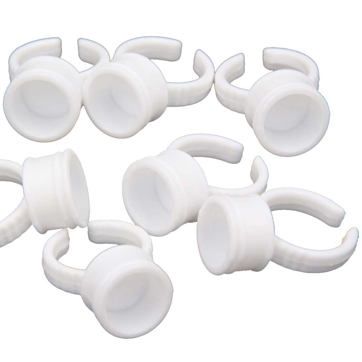 ELLEA NAIL KALICI MAKYAJ VE İPEK KİRPİK YAPIŞTIRICI MEDİUM YÜZÜK 100 ADET