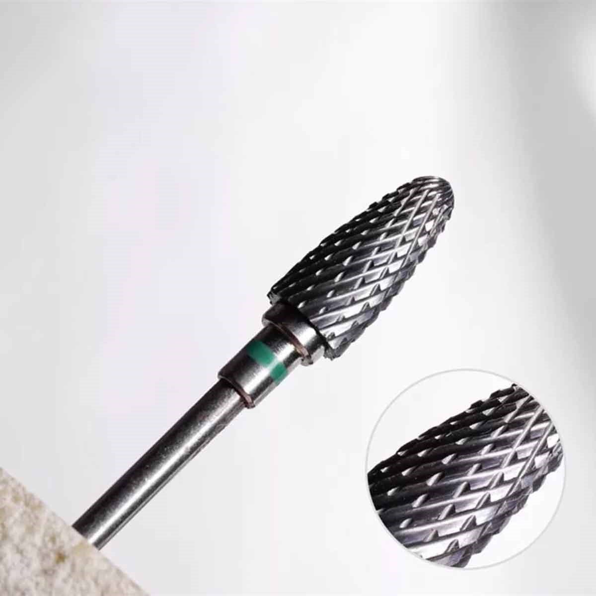 ELLEA NAİL TOMBUL YEŞİL ÇELİK FREZE UÇ