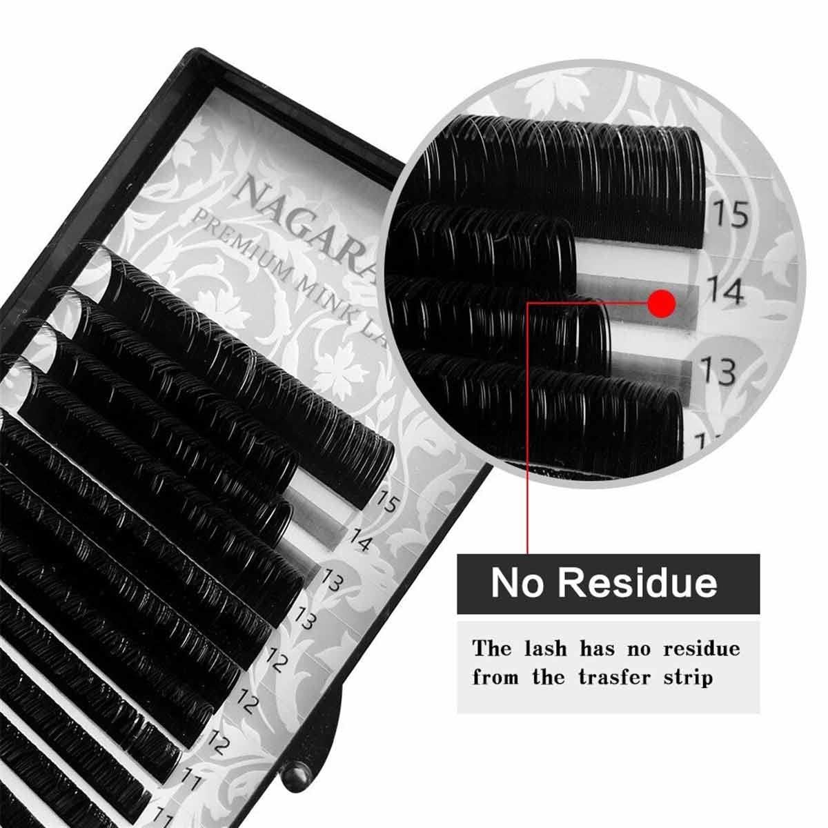 NAGARAKU 0,05 KALINLIK D KIVRIM MİX İPEK KİRPİK 7-15 MM BOY ARALIĞI