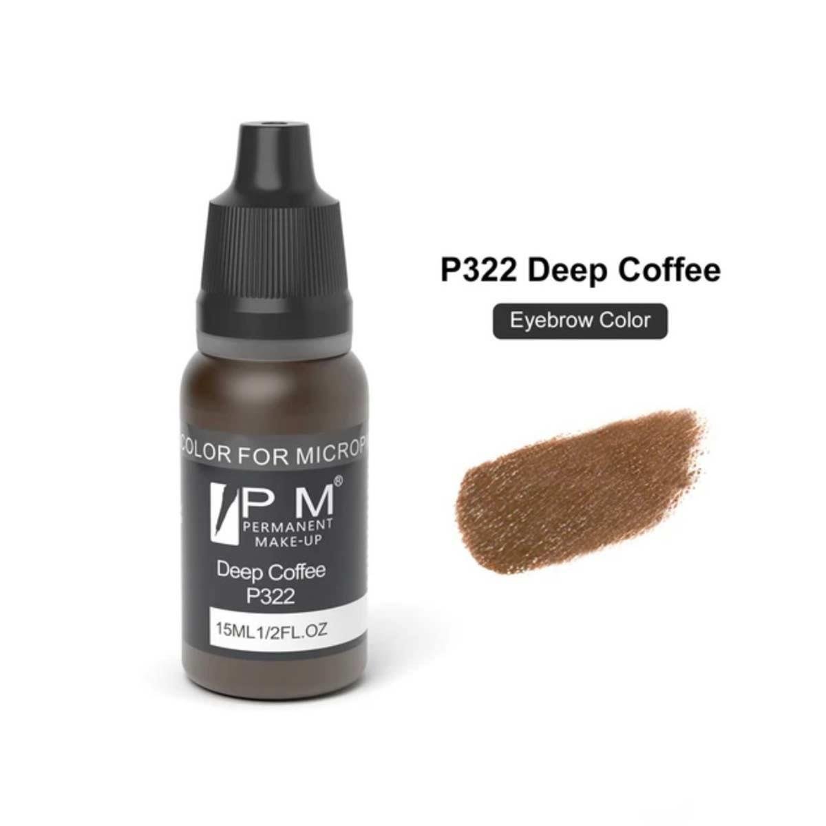 Permanent Makeup Derin Kahverengi Kalıcı Makyaj Pigmenti PM 322 Deep Coffee - PM-322-DEEP-COFFEE