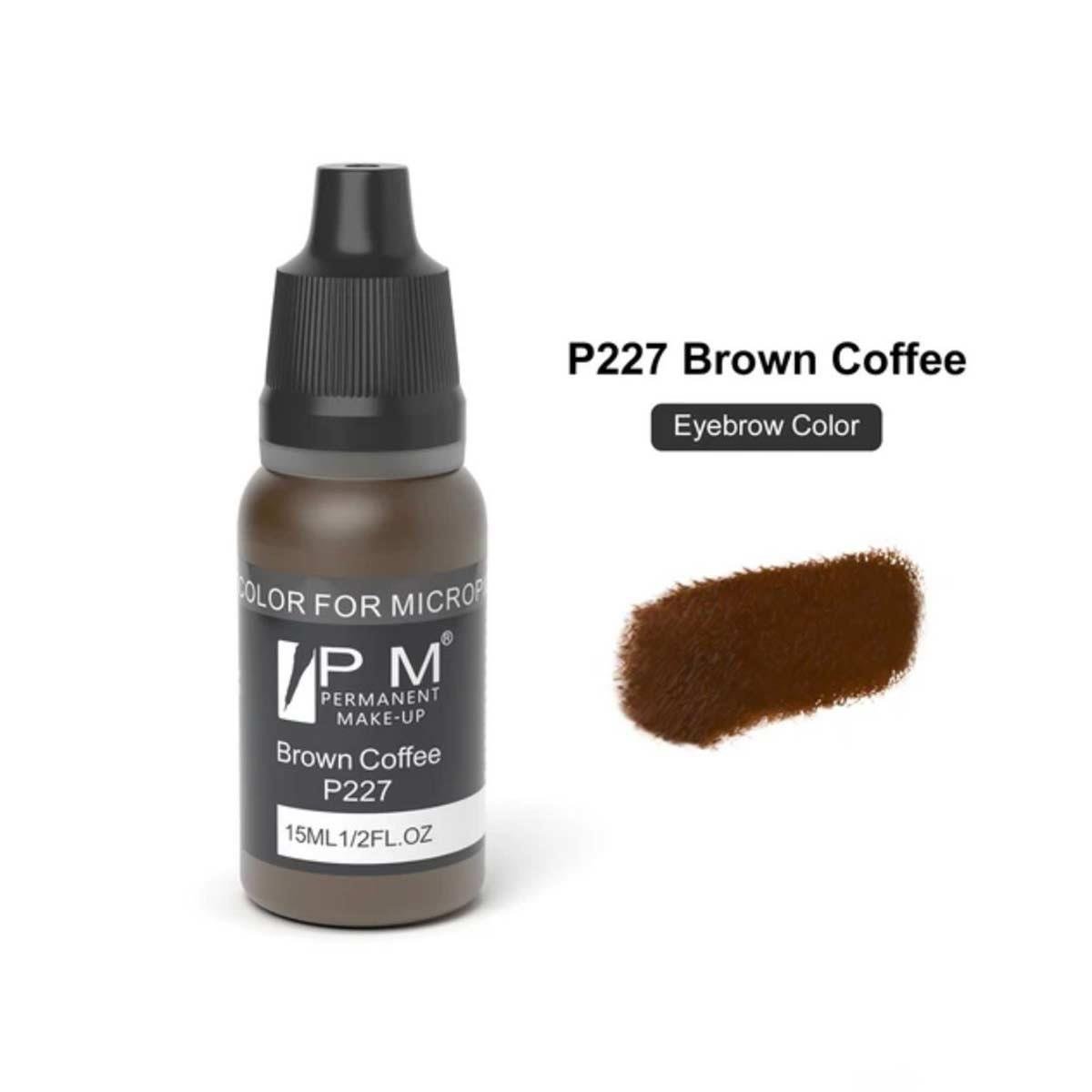 Permanent Makeup Esmer Kahverengi Kalıcı Makyaj Pigmenti PM 227 Brown Coffee - PM-227-BROWN-COFFEE