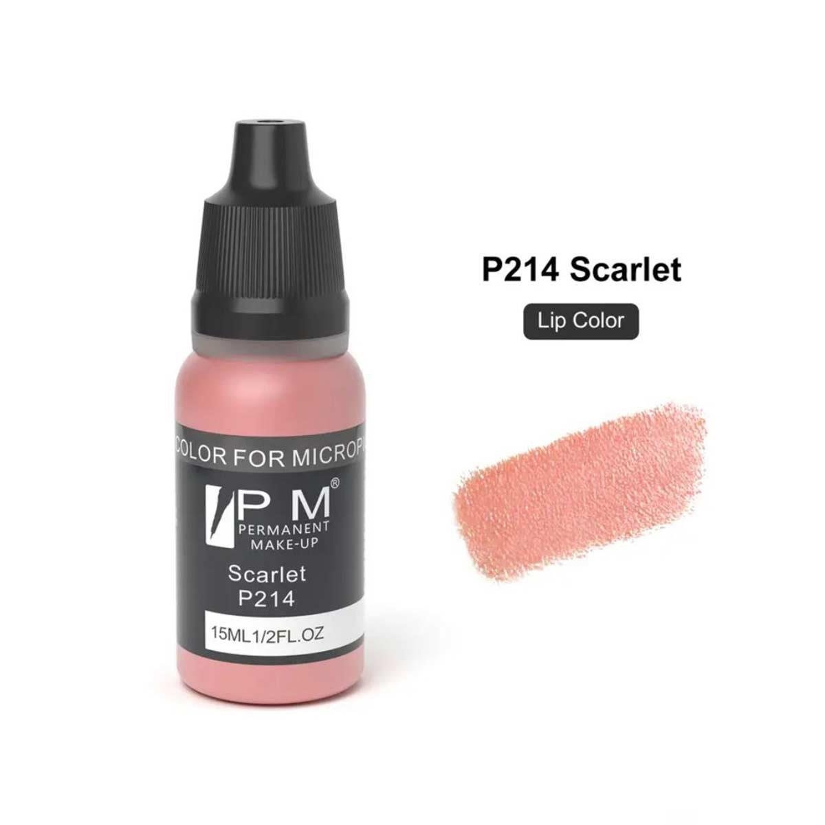 Permanent Makeup Kırmızı Alt Tonlu Nude Kalıcı Makyaj Pigmenti PM 214 Scarlet - PM-214-SCARLET