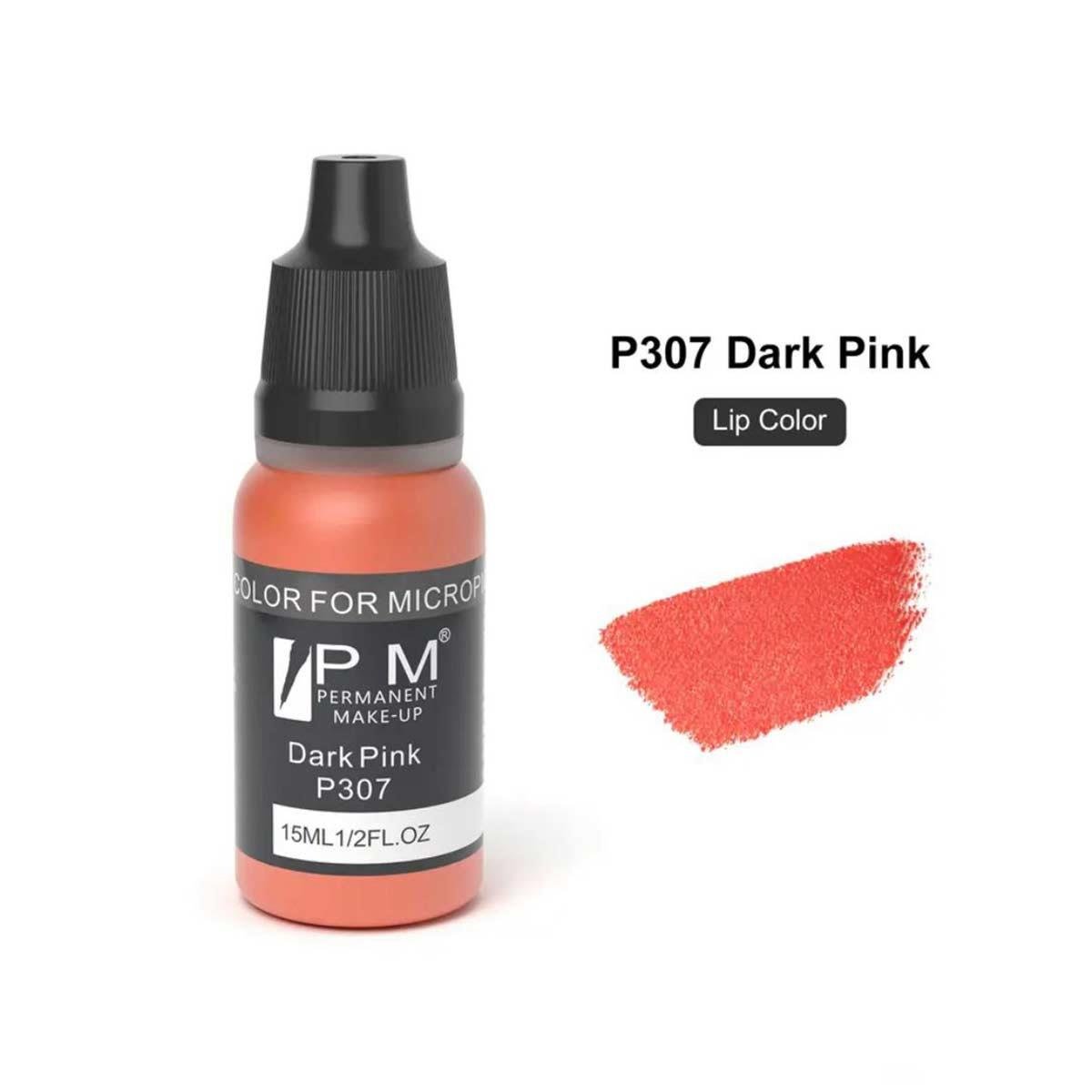 Permanent Makeup Koyu Pembe Kalıcı Makyaj Pigmenti PM 307 Dark Pink - PM-307-DARK-PINK