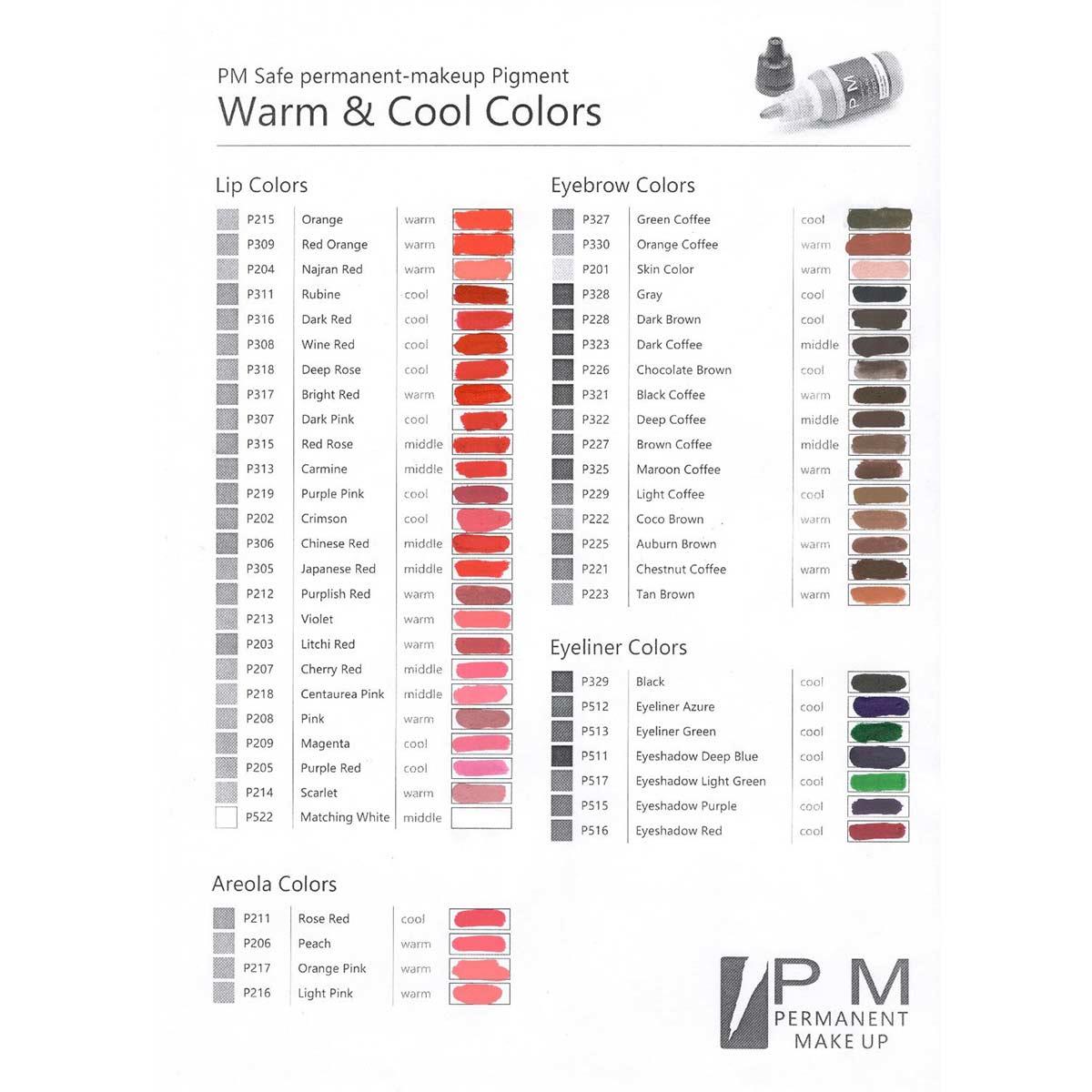 Permanent Makeup Morumsu Kırmızı Kalıcı Makyaj Pigmenti PM 212 Purplish Red - PM-212-PURPLISH-RED