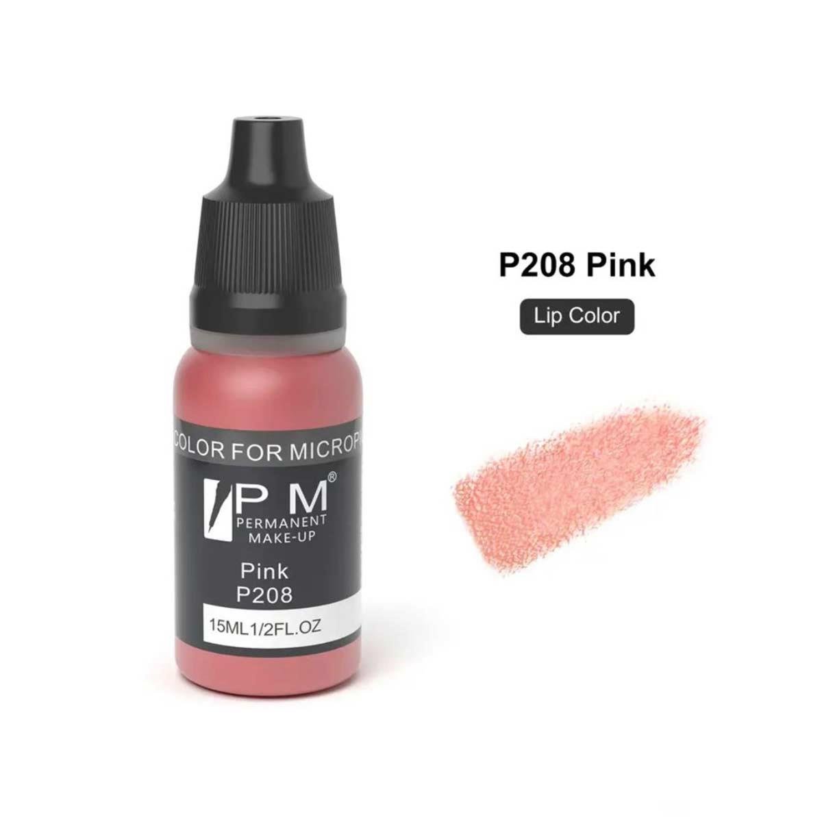 Permanent Makeup Pembe Kalıcı Makyaj Pigmenti PM 208 Pembe - PM-208-PINK