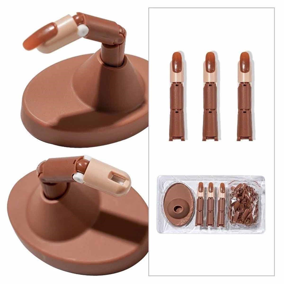 PROTEZ TIRNAK EĞİTİM PARMAĞI SETİ Ayarlanabilir Protez Parmak Kalıcı Oje & Protez Tırnak Eğitimi  - ADANİL-PROTEZ-TIRNAK-EĞİTİM-PARMAĞI