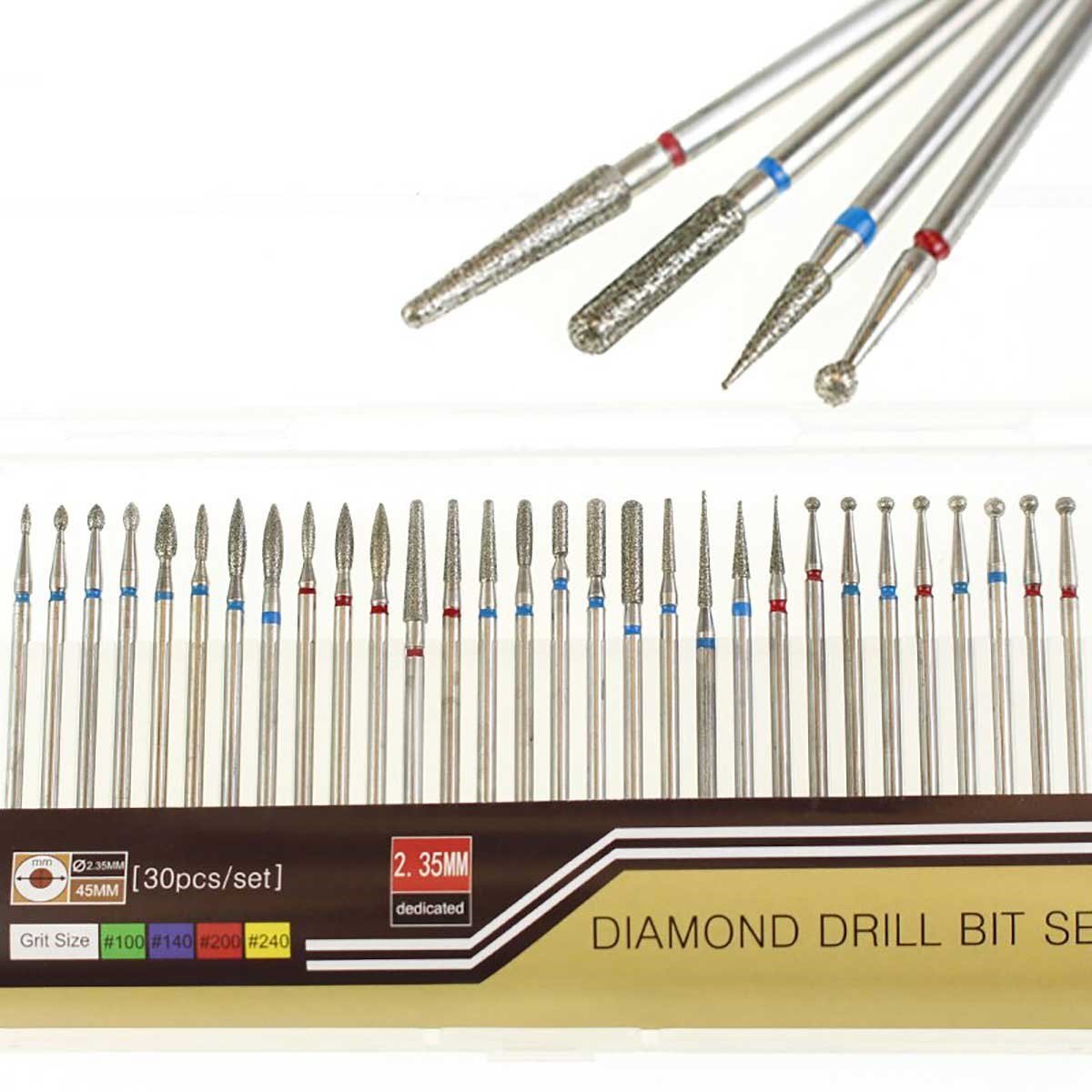 RUS ELMAS FREZE UÇ SETİ 30'LU