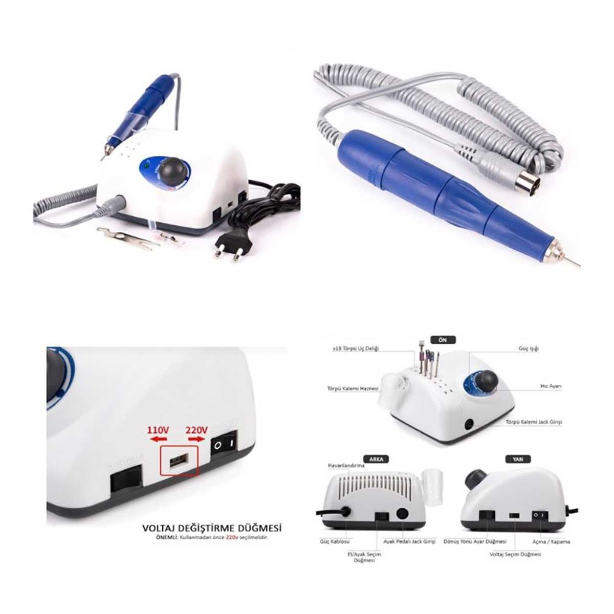 Strong 210 Elektrikli Freze Törpü Makinesi 65 W