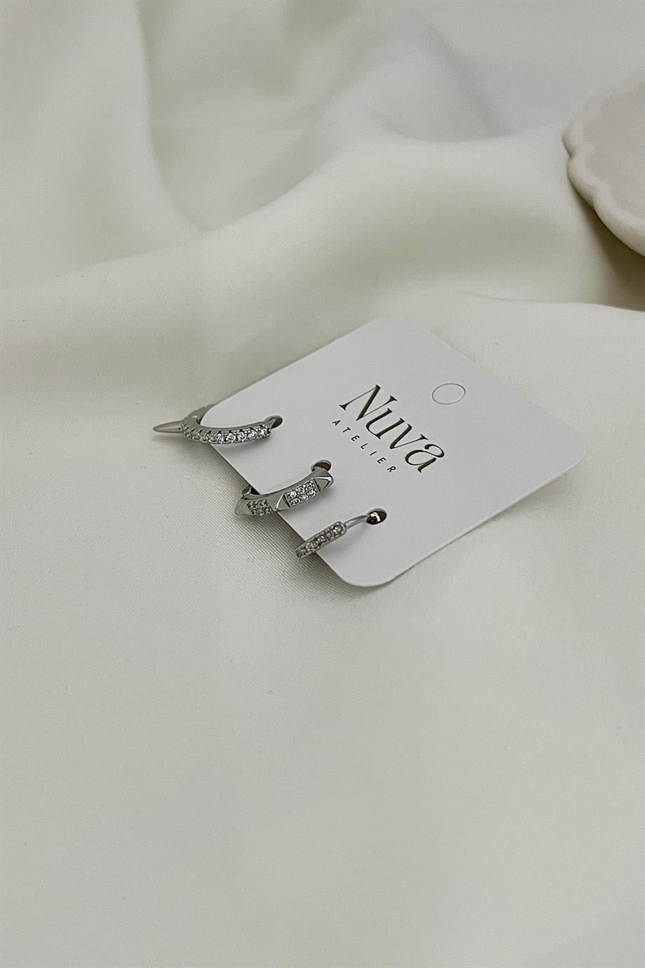 3'lü Set Küpe
