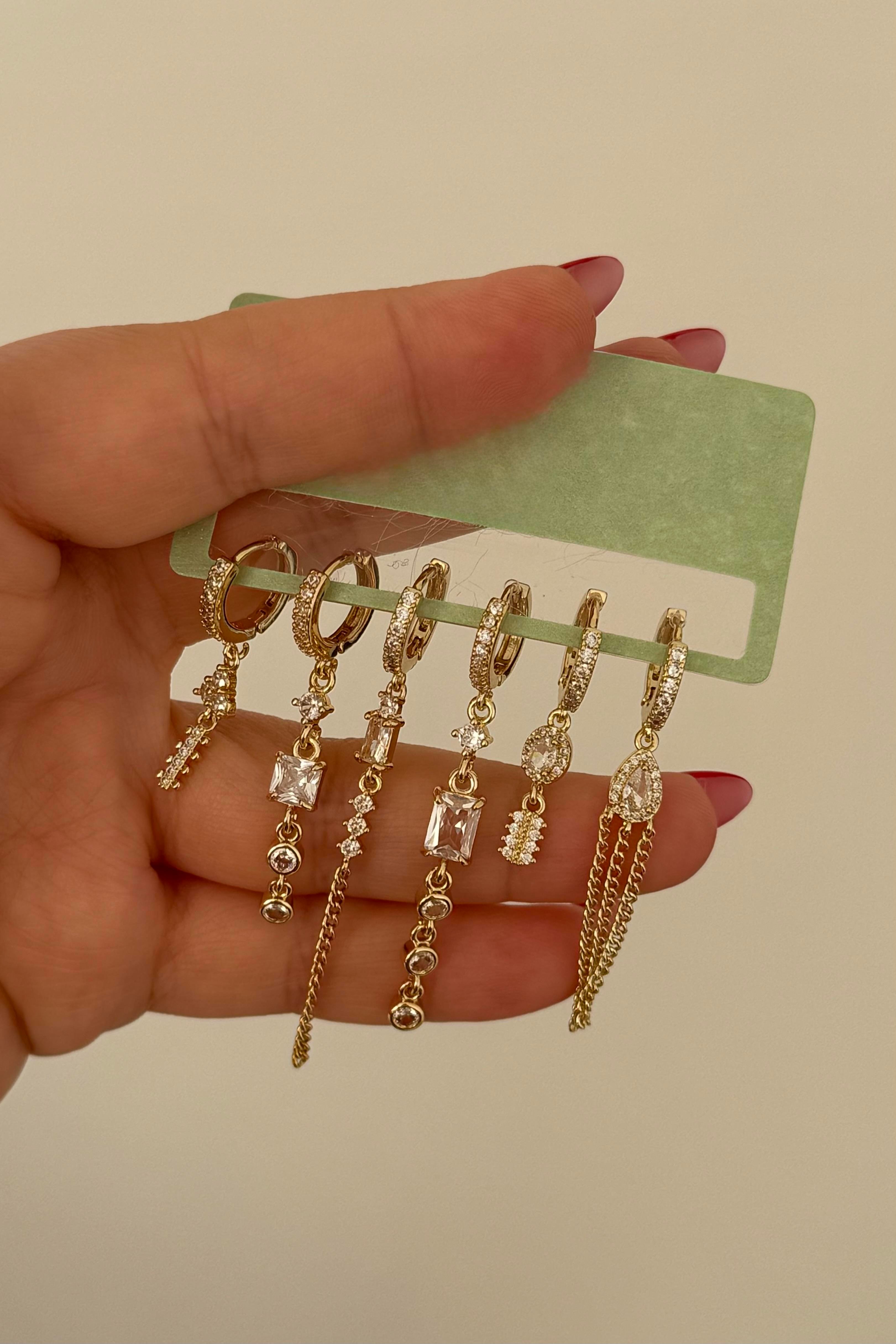 6'lı Set Küpe