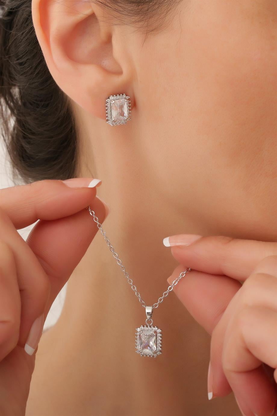 Baget Kolye - Küpe Set