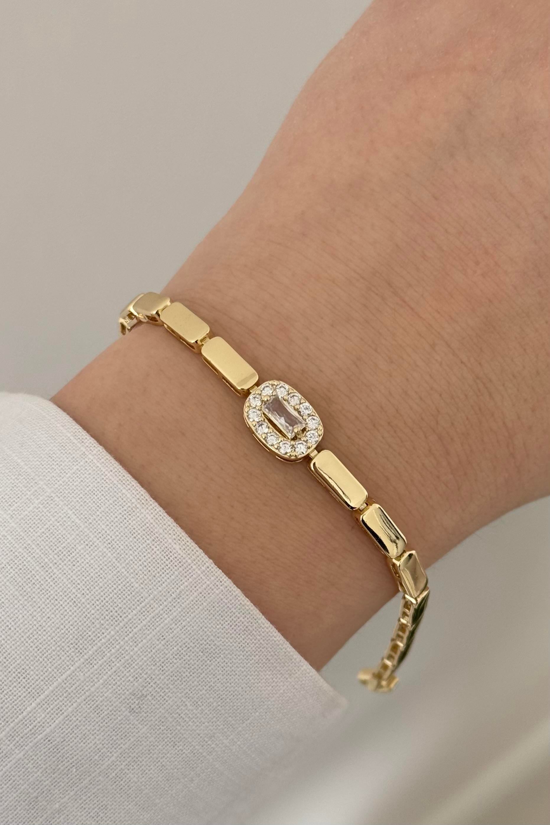 Baget Taşlı Bileklik