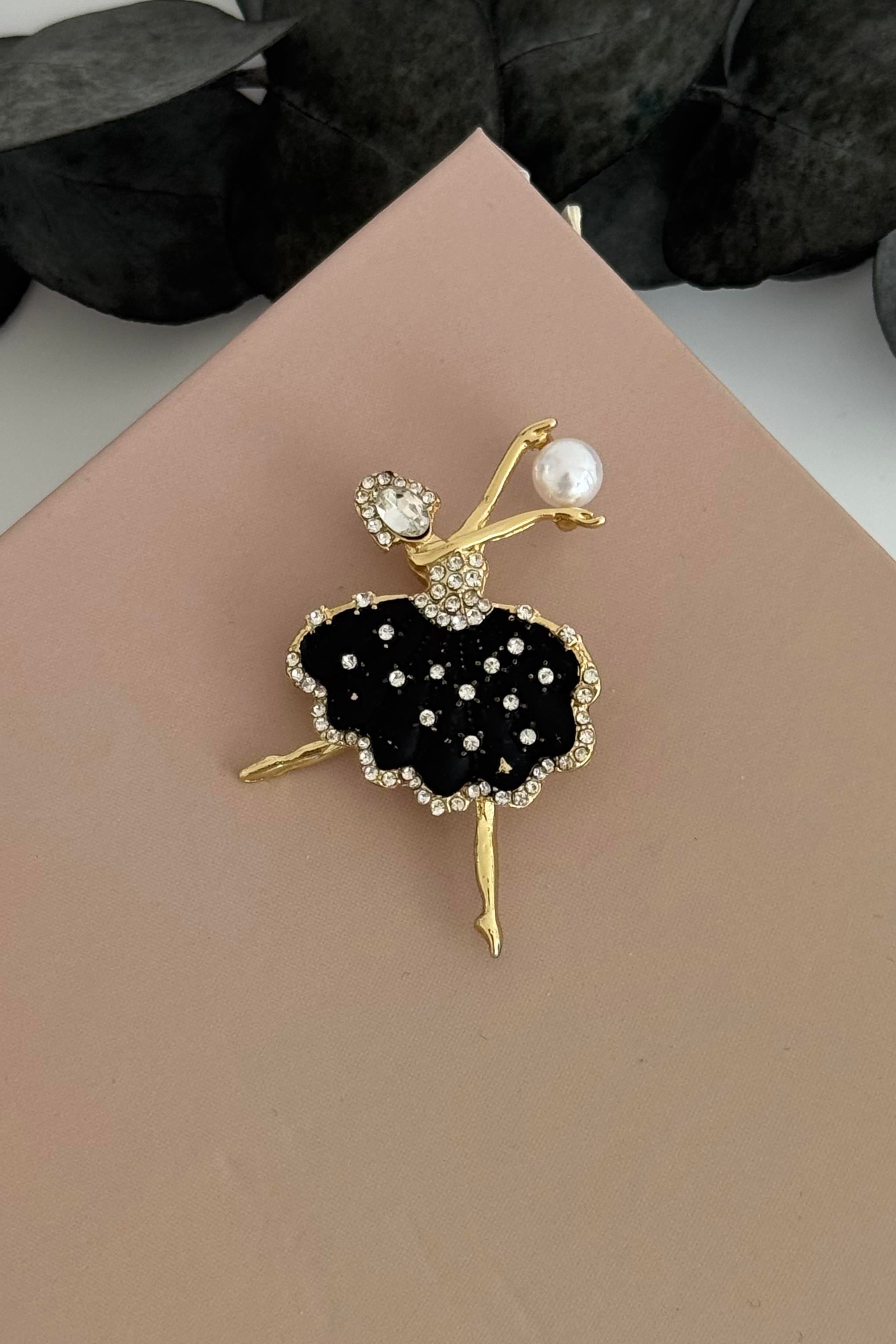 Balerin Motifli Broş